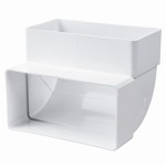 Kolano pionowe 90st, 220x90mm PVC