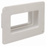 Kołnierz przyścienny wpustowy 120x60mm PVC