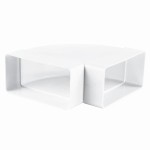 Kolano poziome 90st 120x60mm PVC