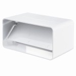 Łącznik kanałów z zaworem zwrotnym 120 x 60 mm PVC