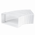 Kolano wielokątowe 110x55mm PVC