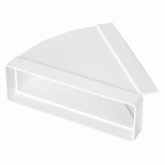 Kolano poziome 45st, 220x90mm PVC