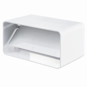 Łącznik kanałów z zaworem zwrotnym 204 x60mm PVC