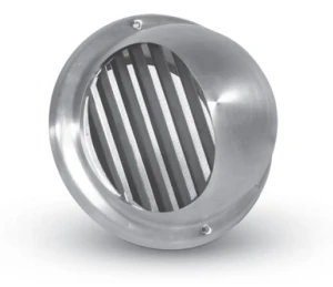 Czerpnia wyrzutnia ścienna fi 125 INOX kratka