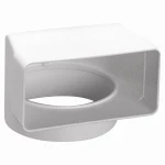 Kolano łącznikowe fi100/120x60mm PVC