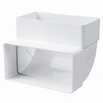 Kolano pionowe 90st, 120x60mm PVC