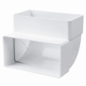 Kolano pionowe 90st, 120x60mm PVC